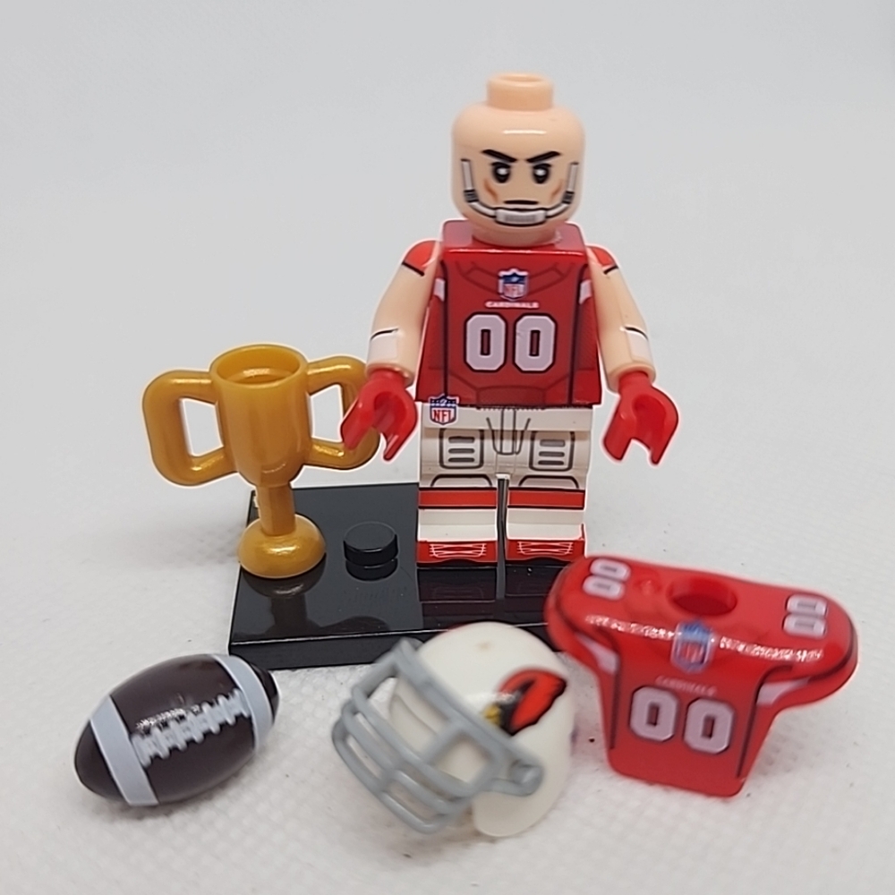 Minifigure american football NFL Arizona Cardinals buildingblock M12